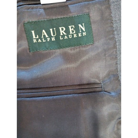 LAUREN RALPH LAUREN Mens Size 42L Charcoal Grey Wool‎  Blend Blazer - Picture 3 of 9